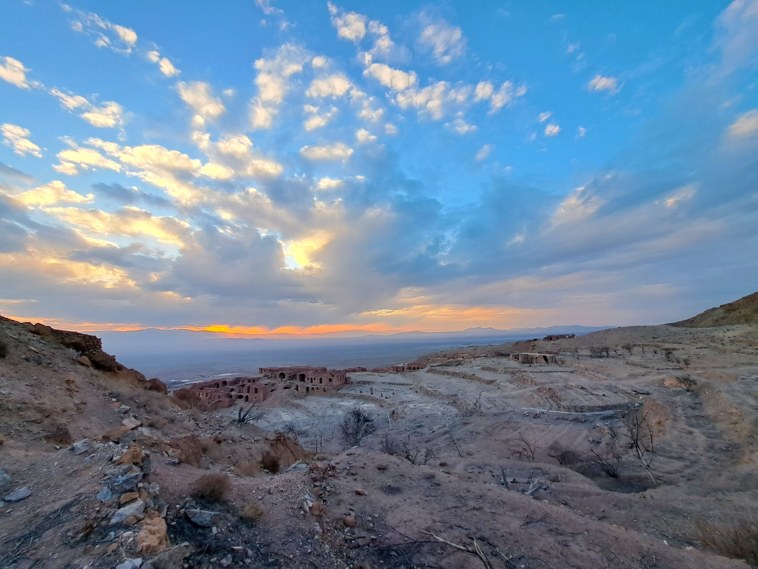 غروب زیبای روستای گیسک زرند